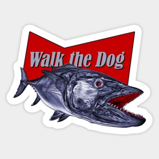 walk the dog Sticker